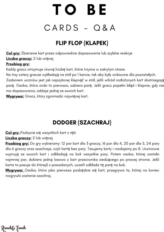 4. TO BE