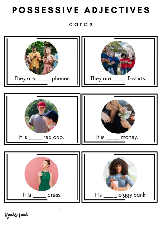 possessive adj – sample