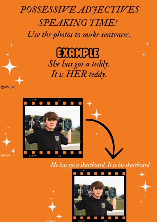 possessive adj – sample1